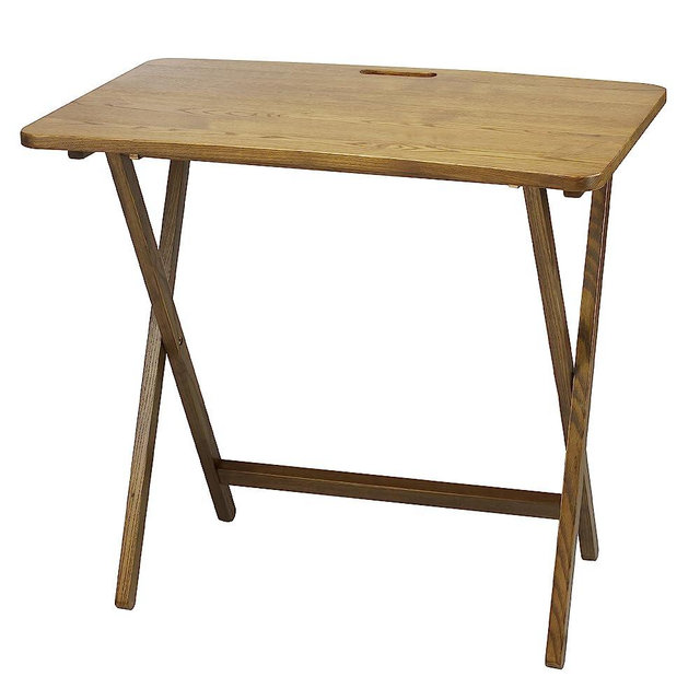 PRESTO PRODUCTS COMPANY American Trails Arizona Folding Table with Solid Red Oak,Warm Brown