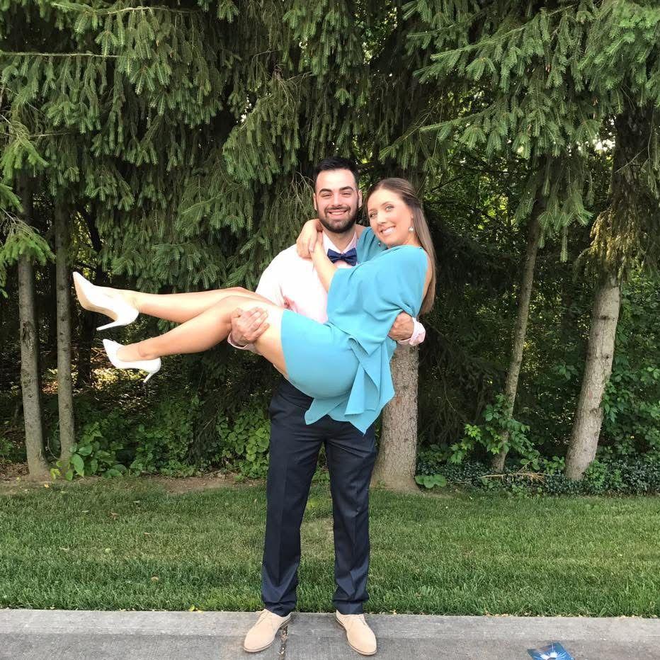 Summer 2017: The first wedding we attended together.
