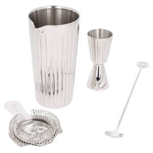 Baccarat Harmonie Stainless Steel Bar Set / Set bar Baccarat Harmonie de acero inoxidable