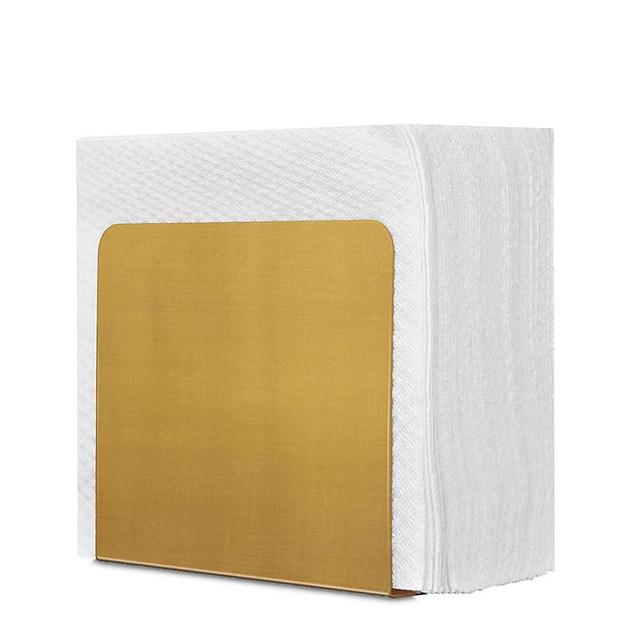Modern Brass Napkin Holder - Gold Metal Napkin Holders For Tables - Kitchen Napkin Dispenser - Copper Kitchen Accessories - Restaurant Decor - Bar Accessories And Decor