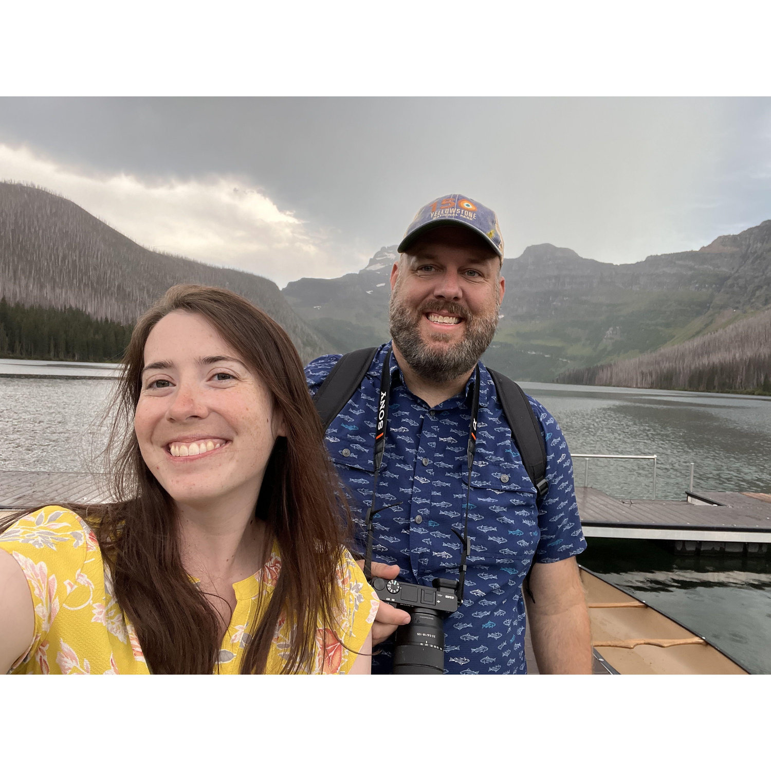 Cameron Lake, outside of Waterton Lakes, Canada.
