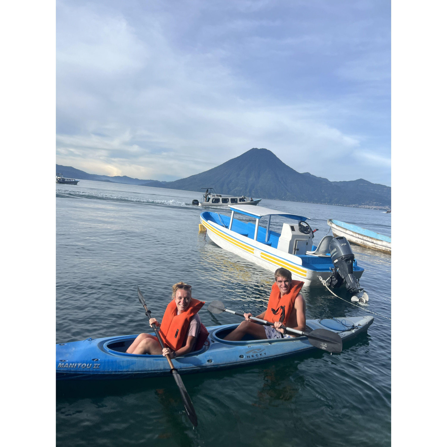 We thought we might be able to get married one day after surviving a tandem kayak experience in Lake Atitlan