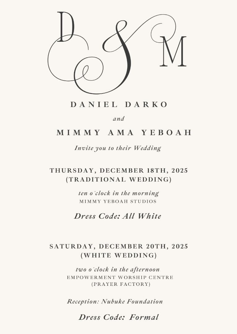 The Wedding Website of Mimmy Ama Yeboah and Daniel Darko