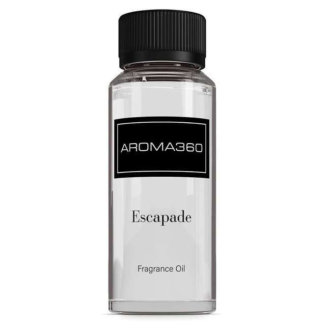 Aroma360 - Escapade Fragrance Oil Scent - Luxury Aromatherapy Scent Diffuser Oil - Hints of Lemon, Ocean, Bergamot, & Fragrant Jasmine - for Essential Oil Diffusers - for Home & Office - 120mL