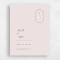 Pink Wedding Save the Date - Bridgetown Corner