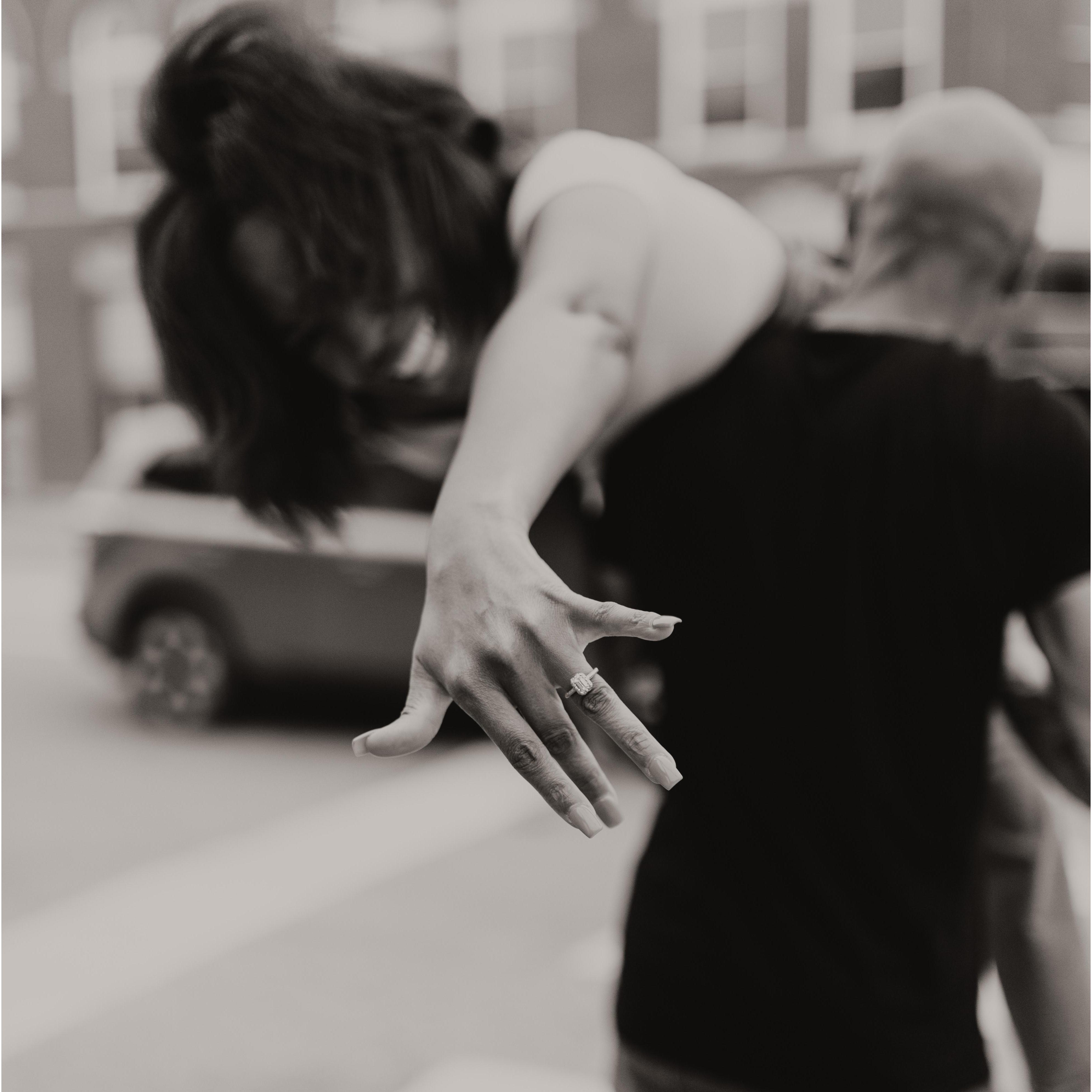 He put a RING on it! Boy did he!