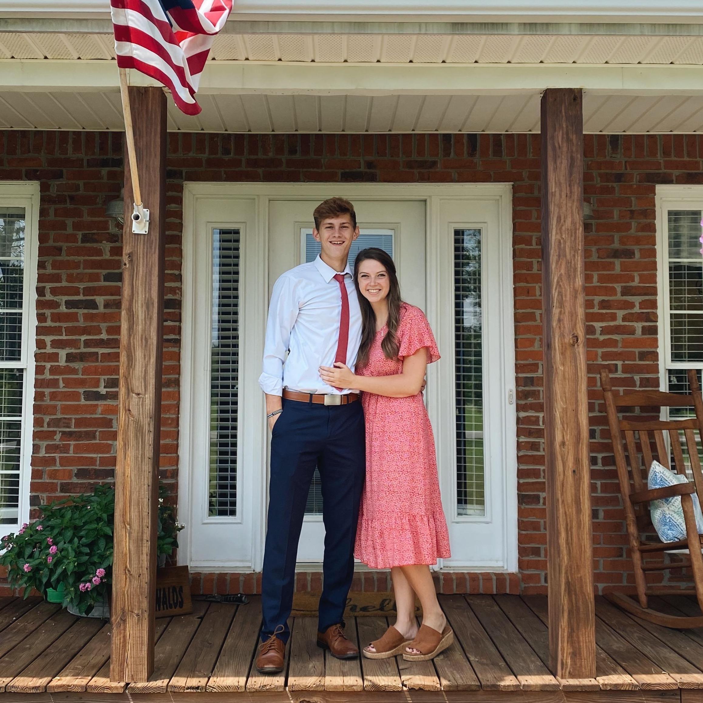 Josh traveled to see me and my family before he started school at Liberty University.