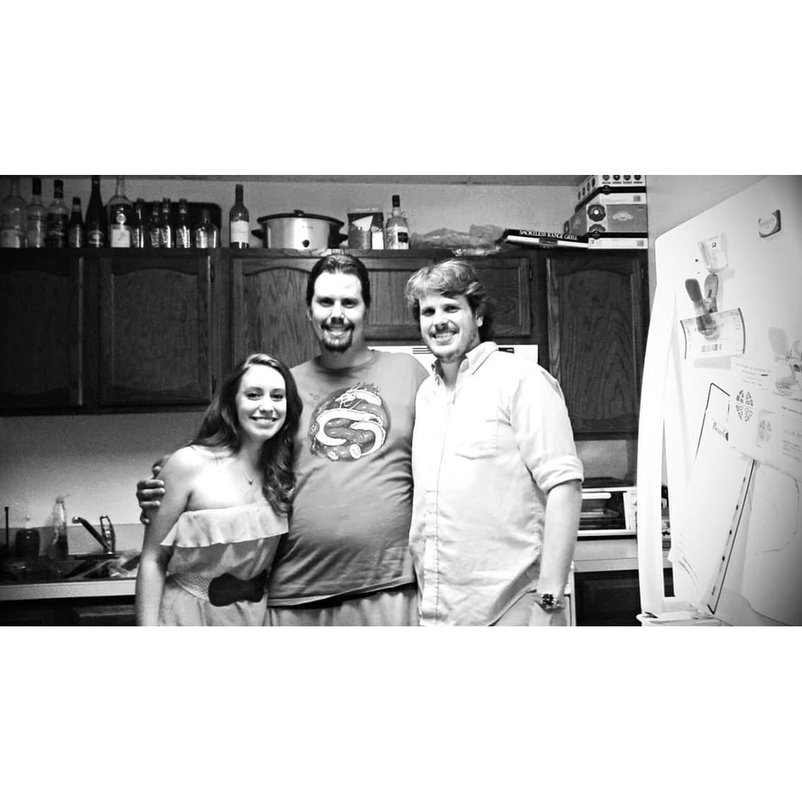 Our 1st Anniversary where Bryan and our friend Sam crashed it.