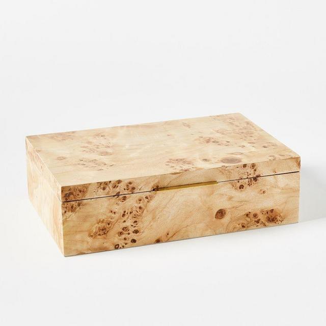 Burlwood Jewelry Box, Large