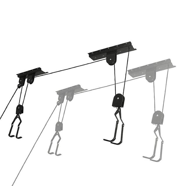 RAD Sportz Bicycle Hoist 2-Pack Quality Garage Storage Bike Lift with 100 lb Capacity Even Works as Ladder Lift Premium Quality