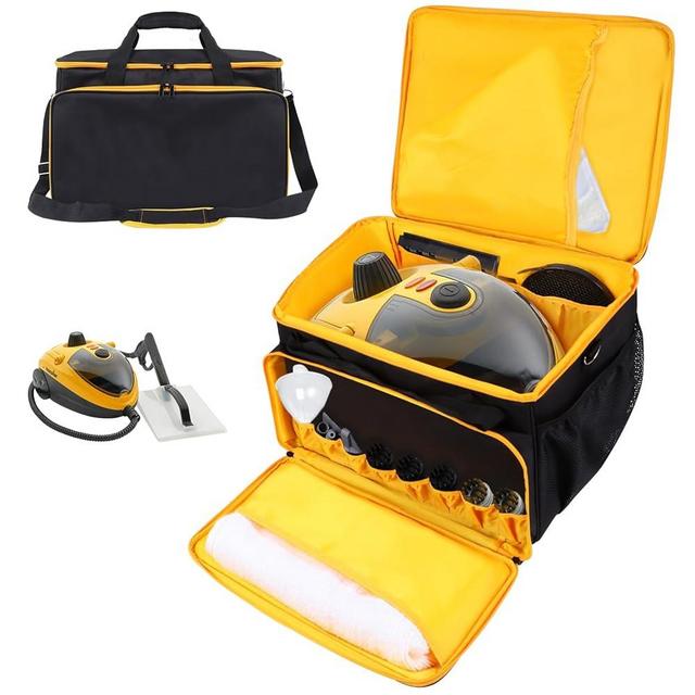 TXIYEAN Storage Bag Compatible with Wagner Spraytech C900134 Steamer Adjustable Carrying Bag Case Portable Steam Cleaner Storage Bag with Extra Pockets for Accessories, Bag Only