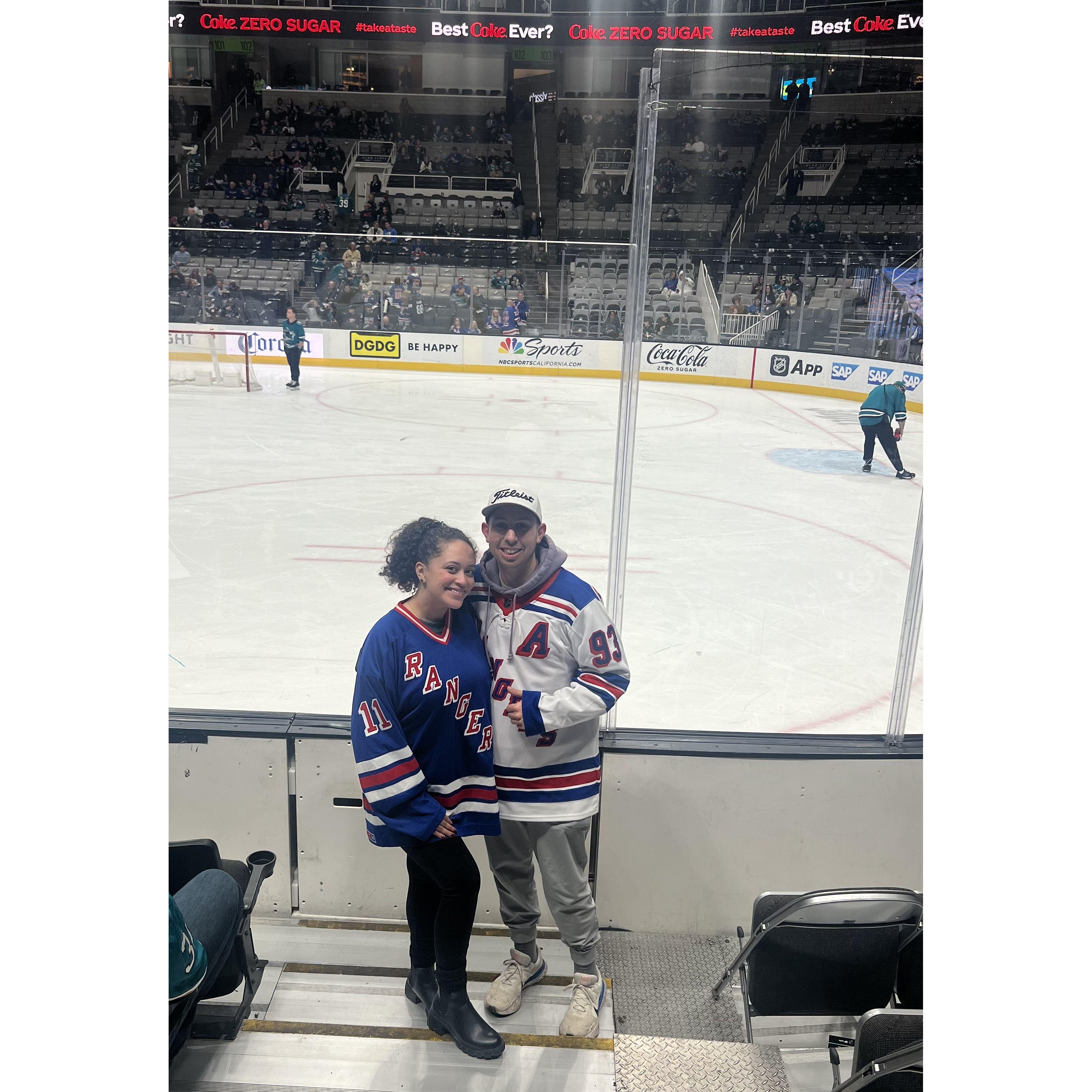 First NY Ranger Game!