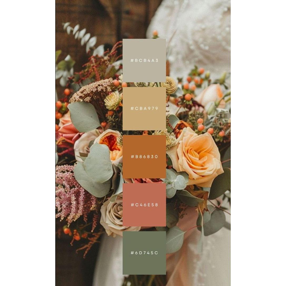 Wedding colors If you would like to coordinate your attire