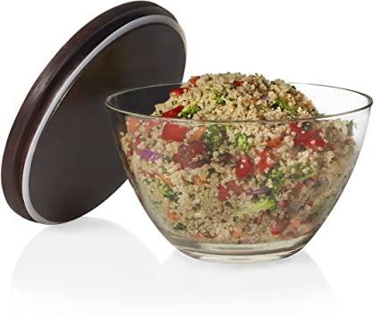 Libbey Urban Story Glass Bowl with Lid, Large