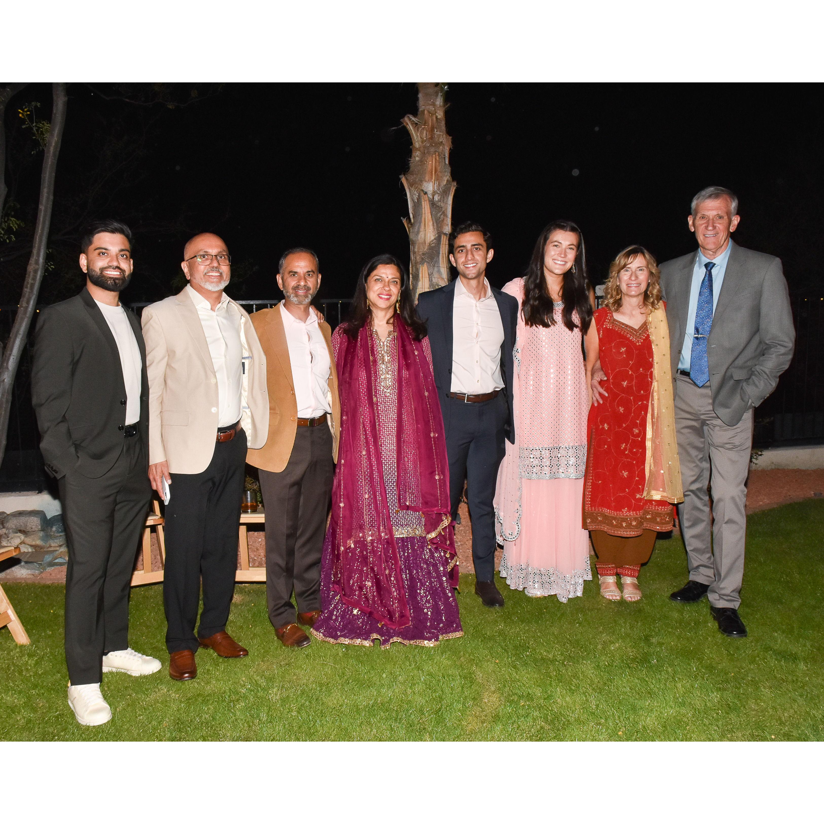 Engagement party hosted by the Singhs in April 2024