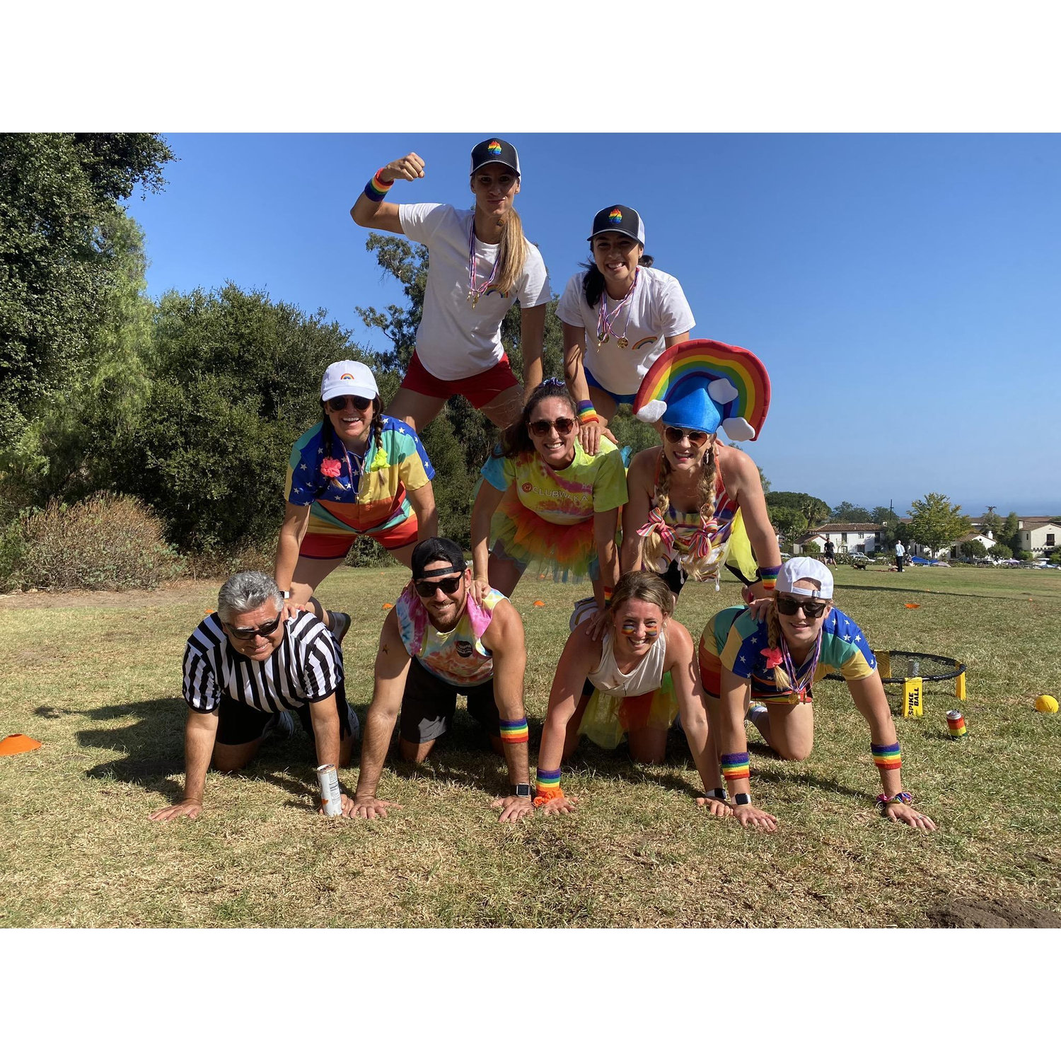 Santa Barbara Mission rainbow games