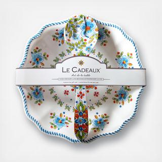 Madrid Melamine Salad Bowl & Servers Gift Set
