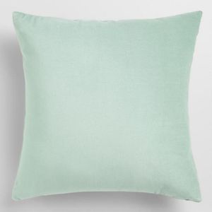 Ocean Blue Velvet Throw Pillow
