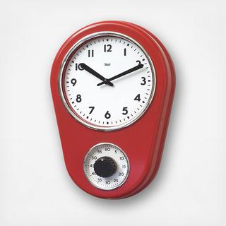 Retro Modern Kitchen Timer Wall Clock