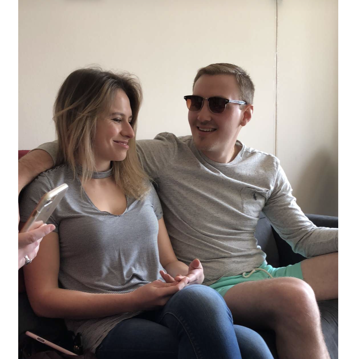 Annamarie surprised Will with a visit to Springfield for spring break.