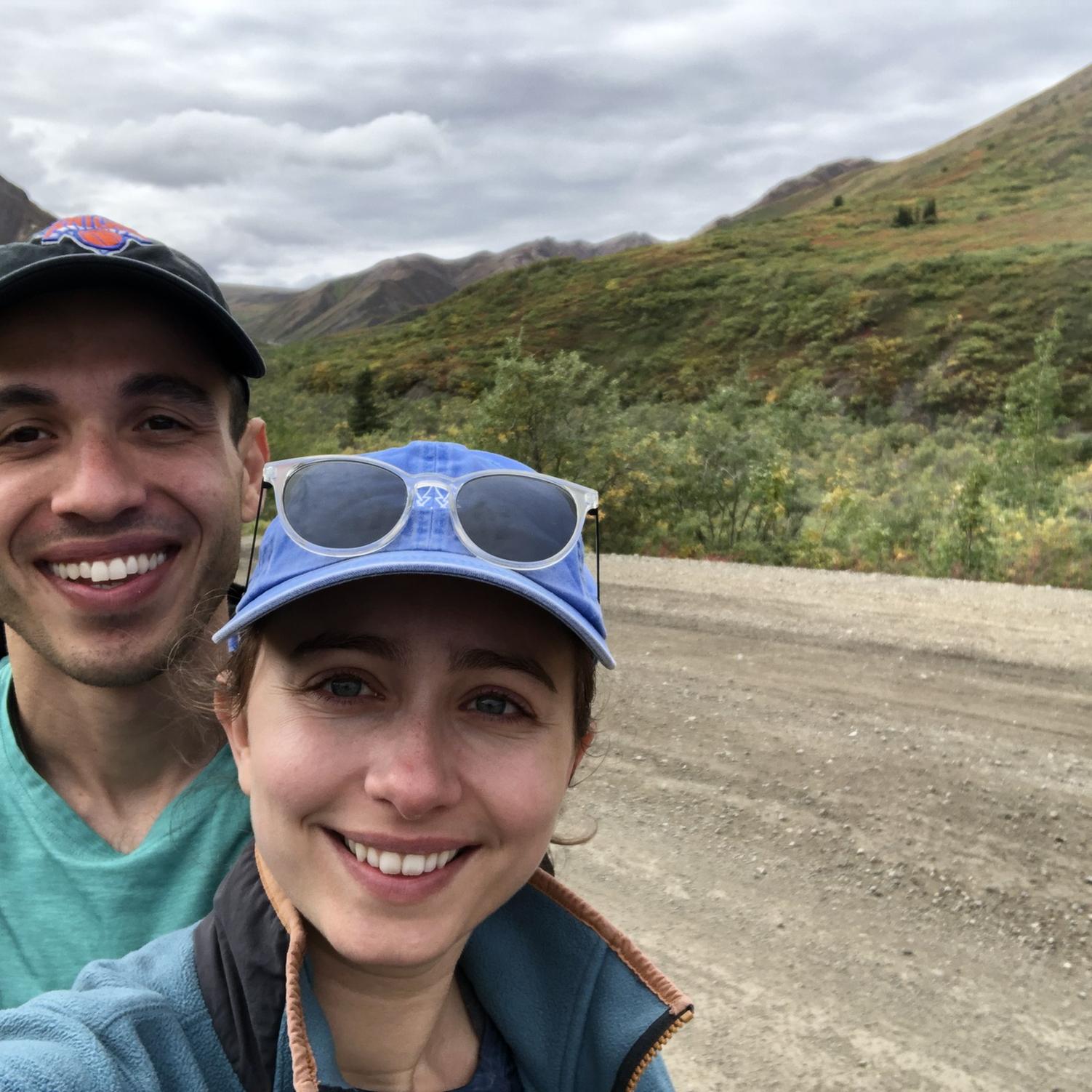 This is the actual road in Denali, AK that we walked along to avoid seeing the bears.