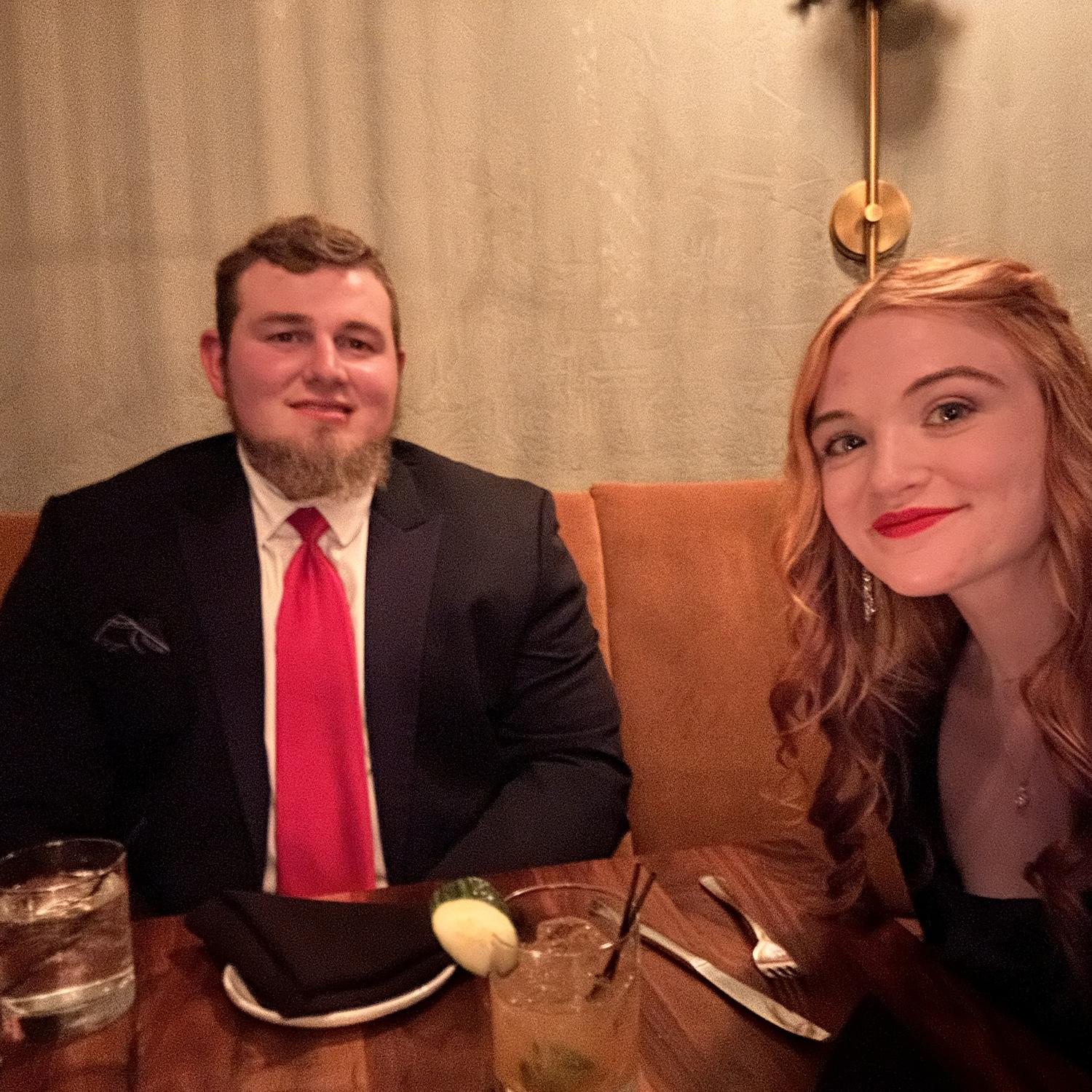 Our first fancy dinner