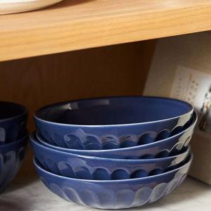 The Latte Stoneware Pasta Bowls, Set of 4: Amelie Edition