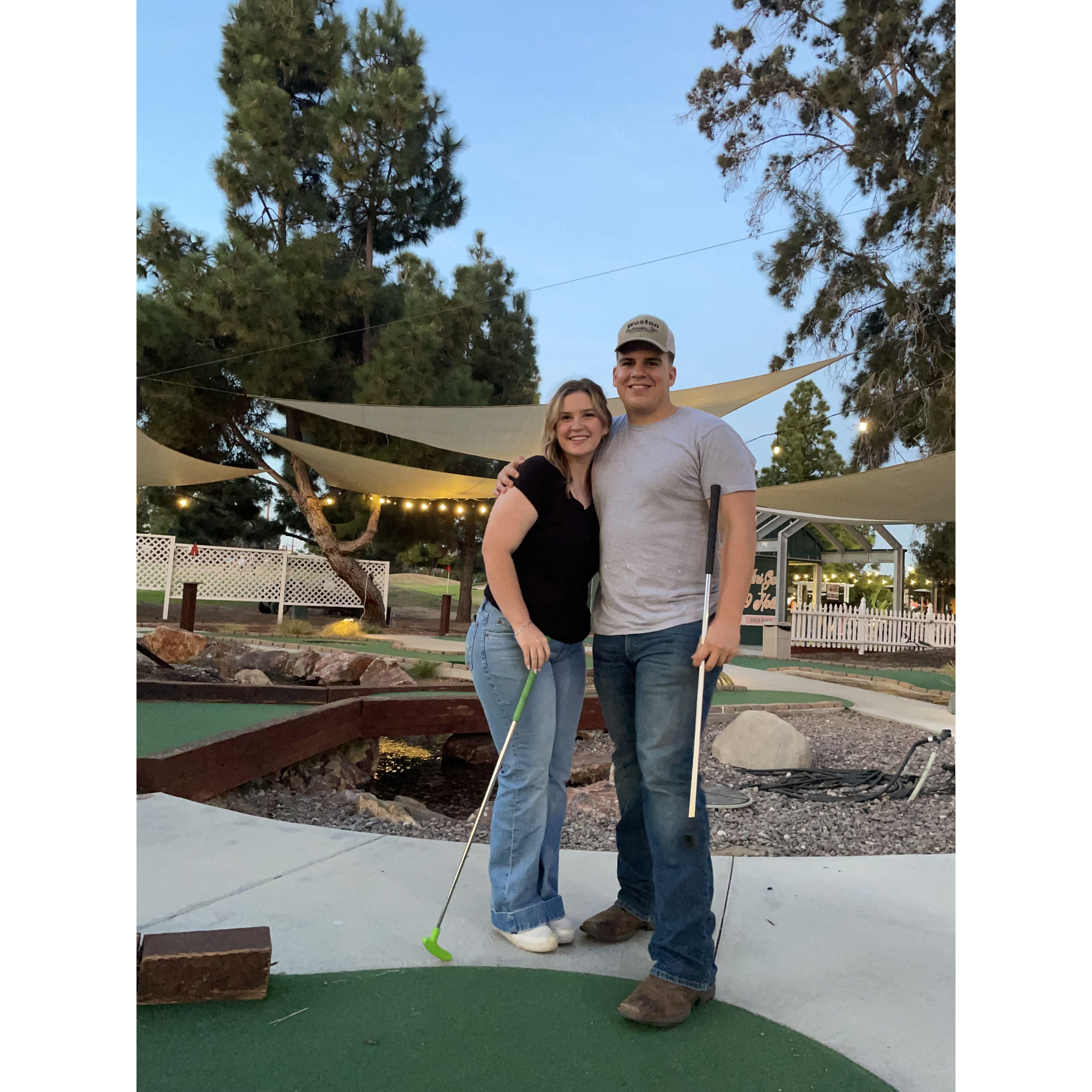 Fun mini golfing day!