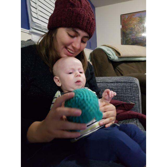 Me giving Jude boy a christmas present. Jude is Michaels nephew