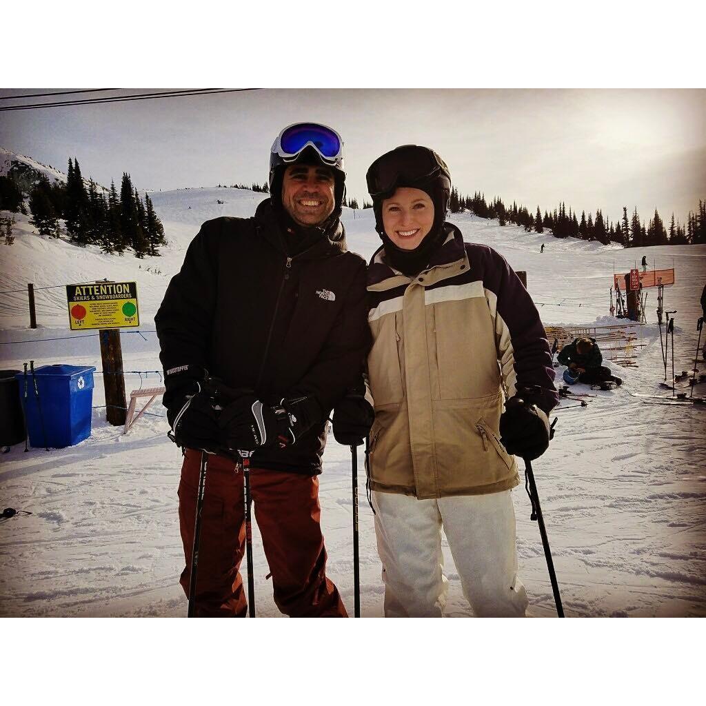 Skiing in Whistler! Jess taught Mike a few things...