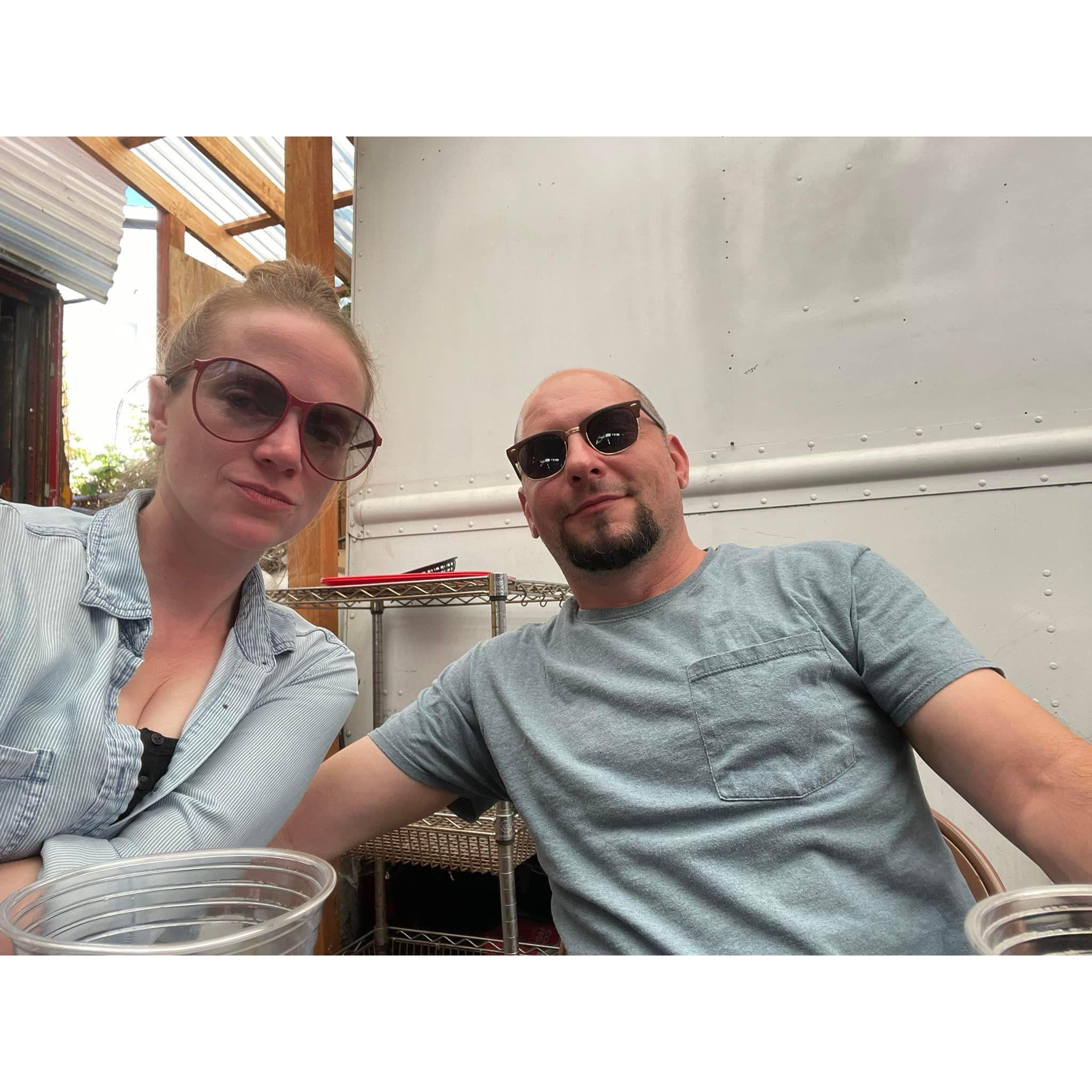 date at the St. Johns food carts (spoiler alert, reception party will be held here, date TBD)
