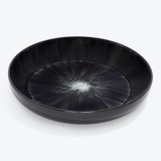 De White + Black Serving Bowl