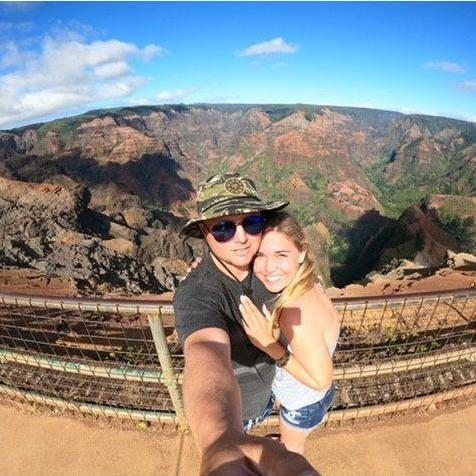 Same Trip overlooking Waimea Canyon.