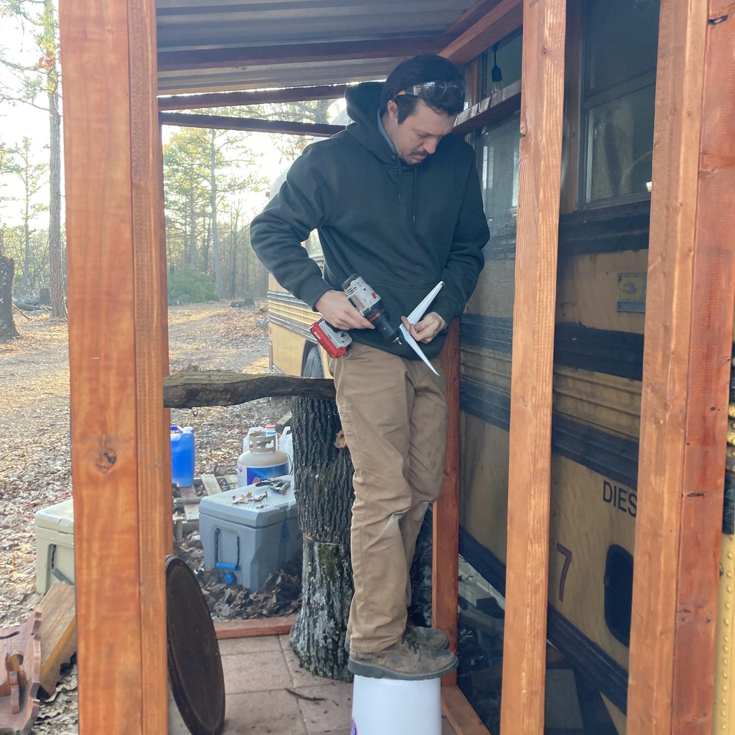 One of Nathan's first tangible acts of love for me -- he built a catio! MY cats were indoors only so I was hoping the catio space would get them used to the outdoors and it did!