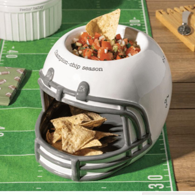Football Helmet Chip And Dip