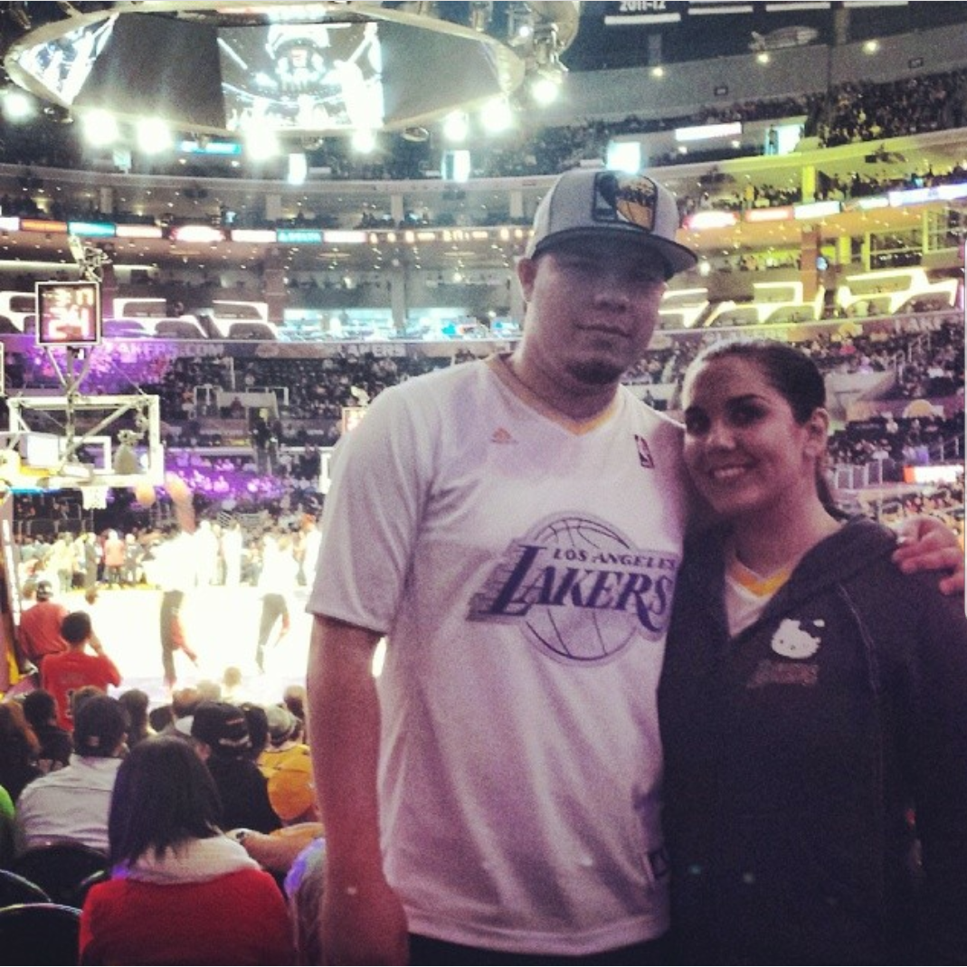 Our first Laker game together.