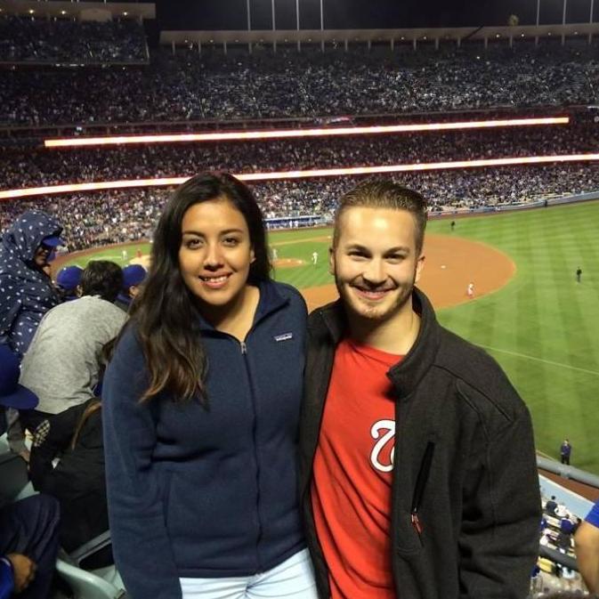 LA baseball game
