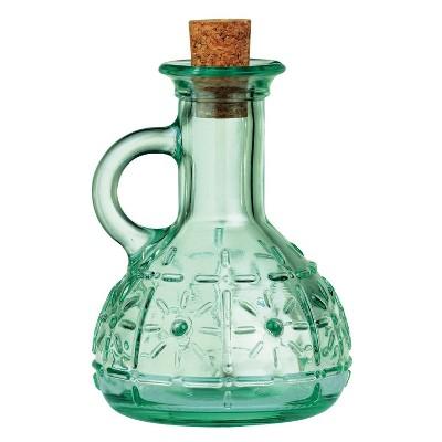 Bormioli Rocco 7oz Olive Oil Dispenser Bottle with Cork Green