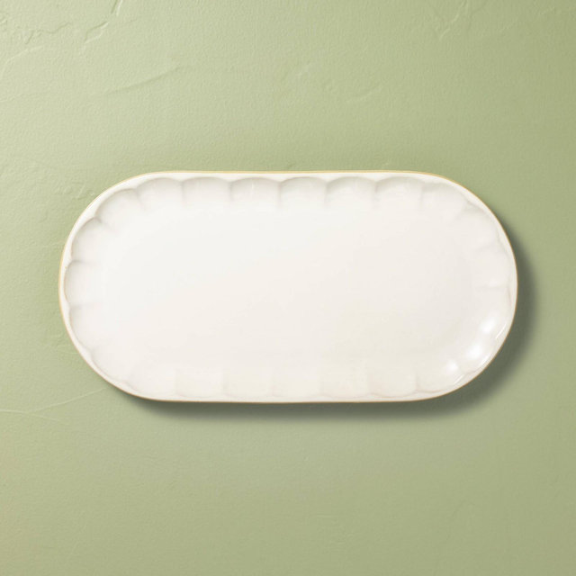 Serve Plate Sour Cream - Hearth & Hand™ with Magnolia
