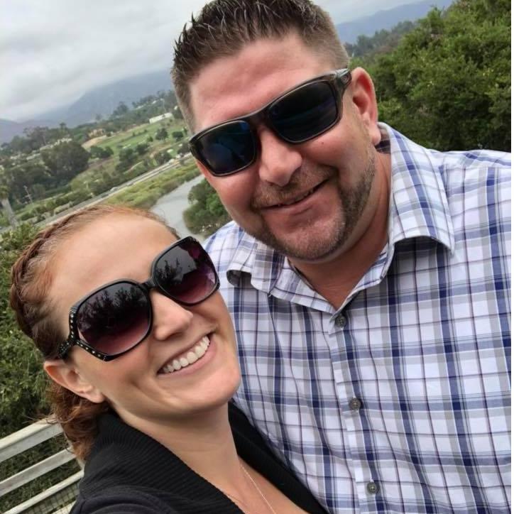 Santa Barbara, before he popped the question!