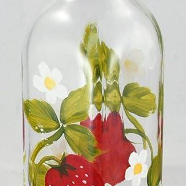 Grant Howard 53007 Strawberries Oil and Vinegar Cruet, 16 oz.