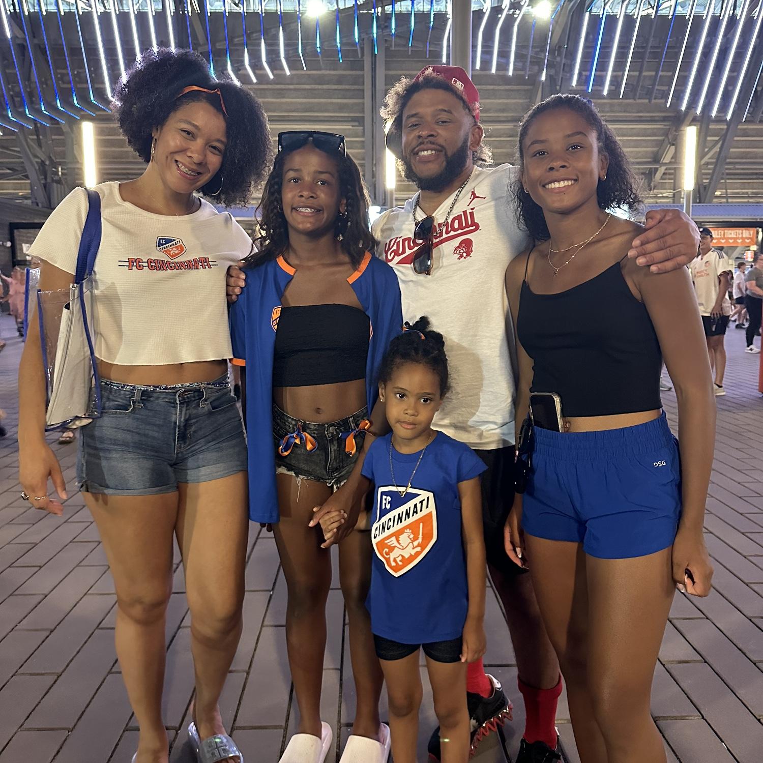 First Red’s game and FC Cincinnati game as a family. Summer 2024