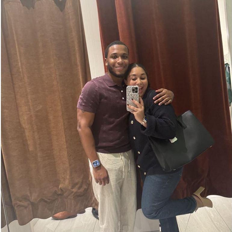 Building each other an outfit in the mall!