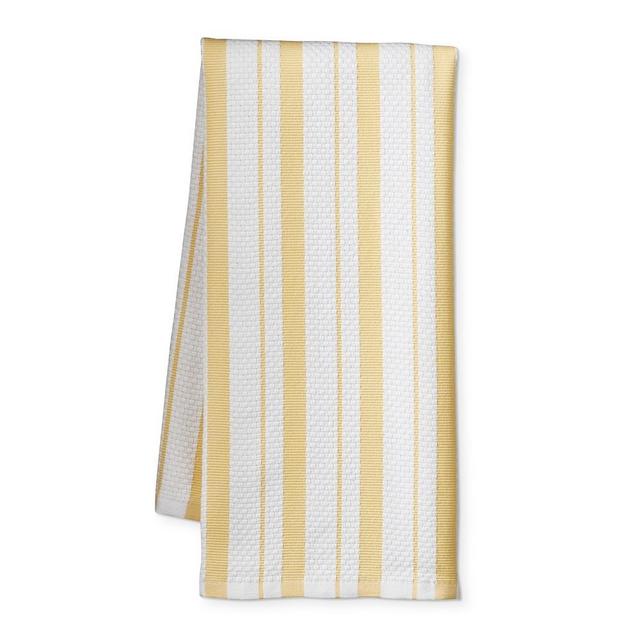 Williams Sonoma Classic Stripe Towels, Set of 4, Lemon Yellow