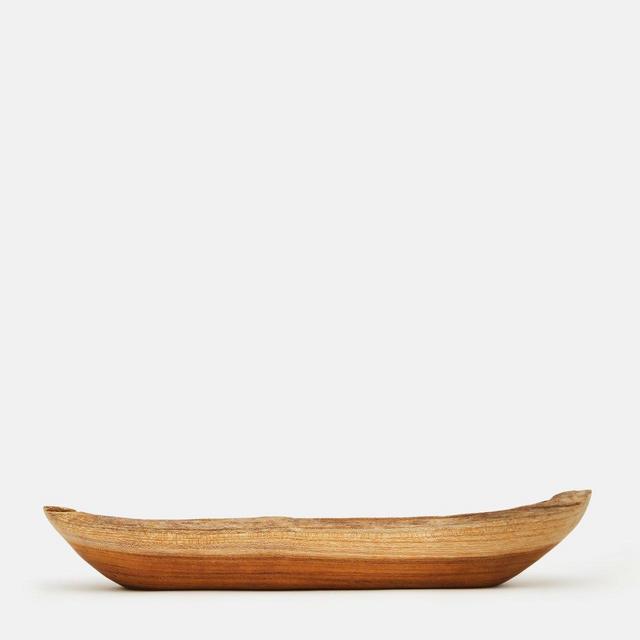 Large Teak Oval Dish