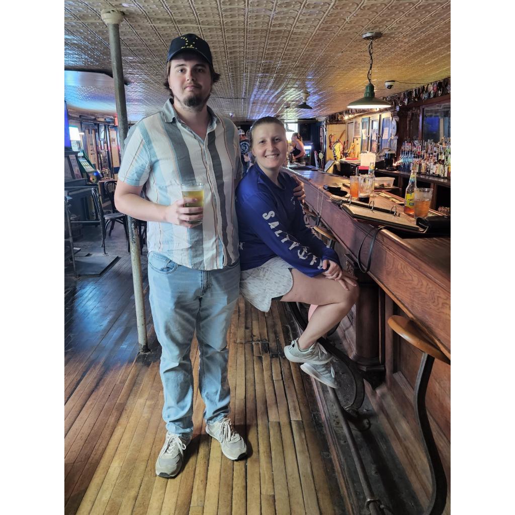 Adam and Amanda visited her Aunt Linda and Uncle Ernie in Pennsylvania and found a bar from the 1700s to stop in.