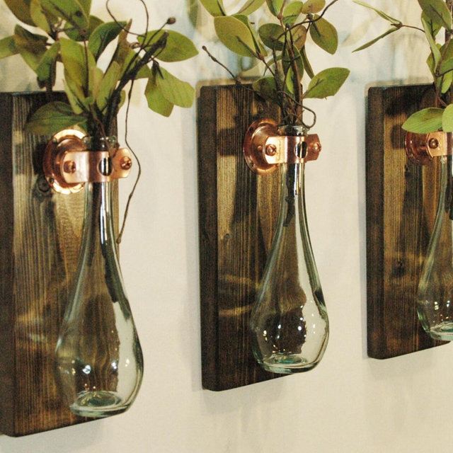 Farmhouse home decor, Unique wall decor, Modern farmhouse wall decor, boho decor, wall vase, propagation bottle, rooter bottle for cuttings