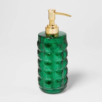 Indo Chic Mercury Glass Soap/Lotion Dispenser Green - Threshold™