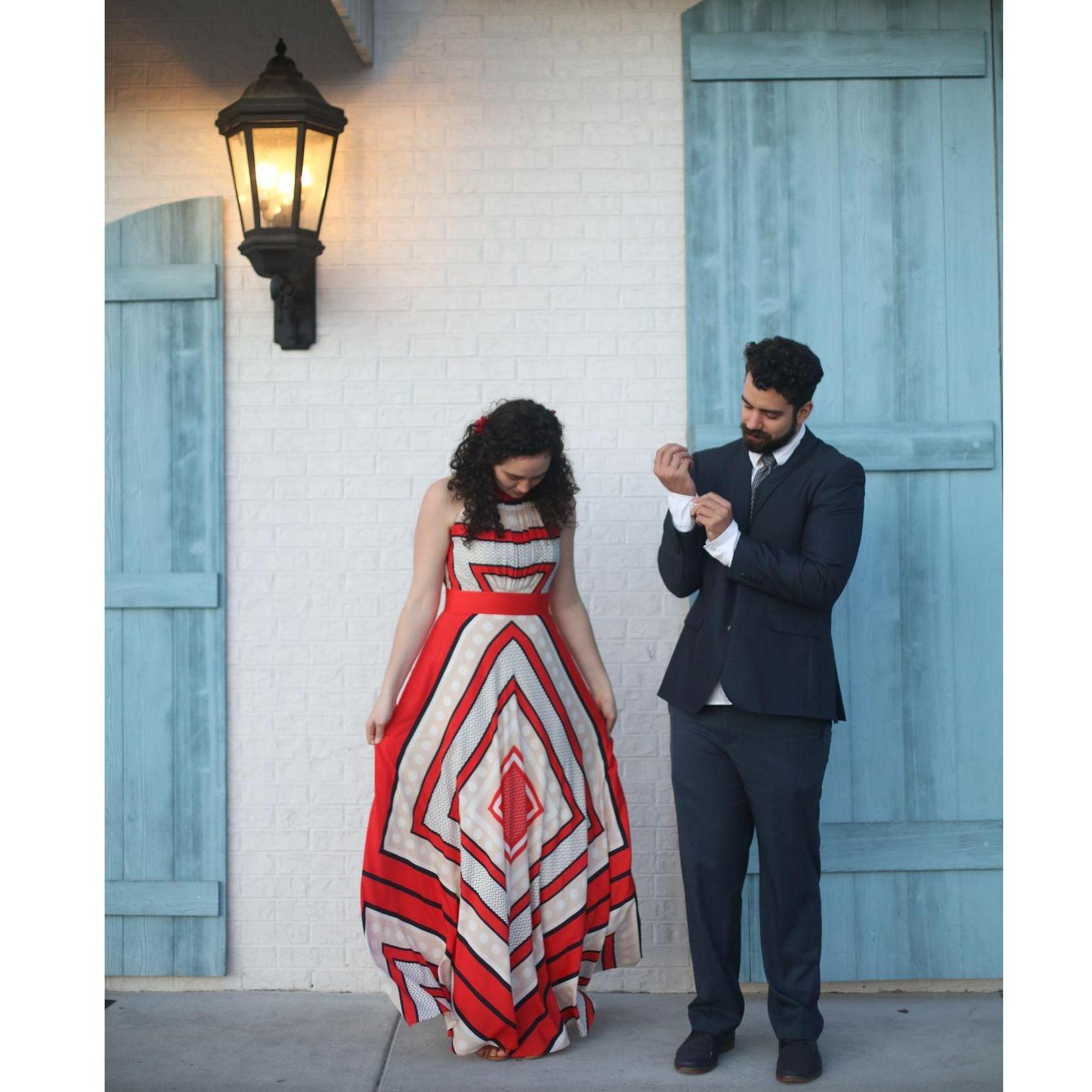 We really were not sure what to wear for engagement photos. We wanted to dress up but also express ourselves. #thisisus