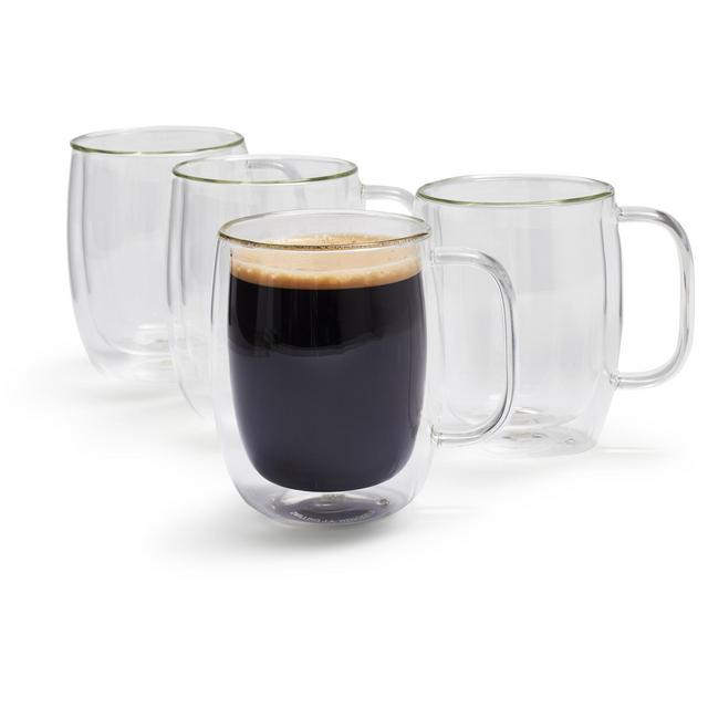 Zwilling J.A. Henckels Sorrento Plus Double-Wall Coffee Glasses, 12 oz.